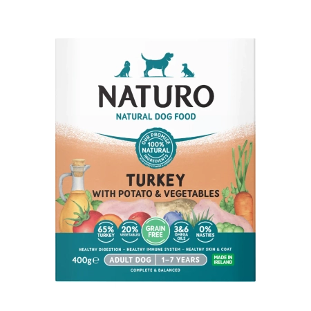 Naturo Grain Free Adult Indyk tacka 400g